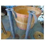 8 Vintage Metal Candle holders