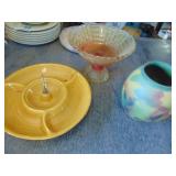 Decor - Pottery Snack Tray - Stemmed Candy Bowl and More