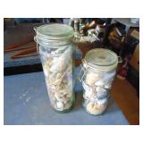 Pair of Containers with Sea Shells