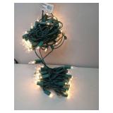 FACTORY SEALED - PREXTEX 100 Count Clear Christmas Lights - 20 ft Ultra Bright String Lights with Green Wire for Indoor and Outdoor Use, Christmas Trees, Holidays, Patios and Garden