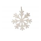 FACTORY SEALED - DeKulture Needle Felted Snowflake Christmas Ornaments (Set of 2) - Handmade Wool Felt, Xmas Tree Decoration