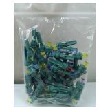 FACTORY SEALED - Honoson 48 Count 5 mm LED Halloween Replacement Bulbs Bulk Wide Angle Christmas Light Xmas Tree String Replacement Festival Light Decoration (Green Base with Bright Colors Bulb)