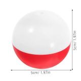 (UNUSED) BESTonZON Clear Plastic Fillable Ornament Balls, 50 Pack DIY Christmas Tree Ornaments, Empty Round Capsules with Red & White Colors for Gumball Machines, DIY Party Favors and Home Decor