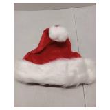 (UNUSED) Traditional Santa Hat with White Fur Trim