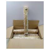 Birch Logs 6 Pack Birch Wood for Fireplace Decor/DIY Natural Fireplace Logs Fireplace Wood Logs for Decor,DIY, Crafts