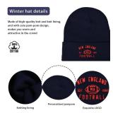 Vintage Classic Skull Cap Embroidery Beanie Fasion Hat Cuffed Winter Hat Knit Comes with Warm Gloves Gifts for Men Women Fans