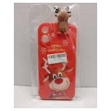 FACTORY SEALED - Yzniyzce Christmas Case for iPhone 16 Plus, Silicone Red Cover with Lovely 3D Deer Doll Patterns Design Shockproof Soft Bumper Cartoon Cute TPU Xmas Present Skin for iPhone 16 Plus 6.
