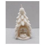 APPEARS NEW - Nativity Scene Easter Candle - Religious Candles Design - Prayer Candle for Decoration & Table Centerpiece - Traditional Christian Candles for Easter Mantel Decorations