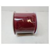 APPEARS NEW - Red & White with Candy Caned Decorative Ribbon Roll 2.5x9ft (2 Included)