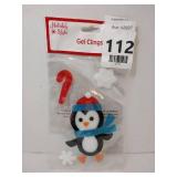 FACTORY SEALED - Holiday Style Christmas Penguin Gel Window Clings