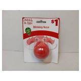 APPEARS NEW - Holiday Style Light-Up Blinking Red Nose