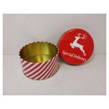 APPEARS NEW - Special Delivery Christmas Reindeer Tin Box