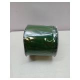 APPEARS NEW - Red Snowflakes and Solid Green  Decorative Ribbons 2.5x9ft 2 Pack