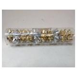 APPEARS NEW - Metallic Gift Bow Set in Clear Display Tube (10 Count) 2 Pack