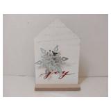 APPEARS NEW - Holiday Joy Snowflake Display Piece