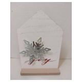 APPEARS NEW - Holiday Joy Snowflake Display Piece