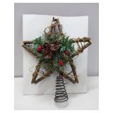 APPEARS NEW - Rustic Star Tree Topper