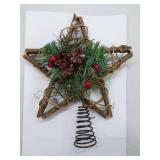 APPEARS NEW - Rustic Star Tree Topper