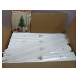 FACTORY SEALED - NEW MCEAST 24 Pieces Christmas Tree Fences White Picket Fence Border 4.6 x 12 Inches Mini Plastic Decorative Fences Christmas Tree Barrier for Dogs Kids Home Wedding Fairy Garden Part