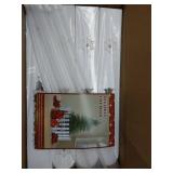 FACTORY SEALED - NEW MCEAST 24 Pieces Christmas Tree Fences White Picket Fence Border 4.6 x 12 Inches Mini Plastic Decorative Fences Christmas Tree Barrier for Dogs Kids Home Wedding Fairy Garden Part