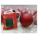 APPEARS NEW - Holiday Style Christmas Ornament Set with Hangers
