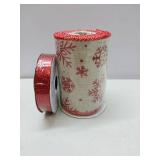 APPEARS NEW - Holiday Snowflake Ribbon Set