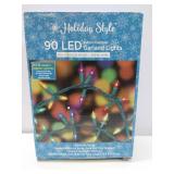 APPEARS NEW - Holiday Style 90 LED Garland Lights - Multi-Color