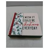 APPEARS NEW - Holiday Style Christmas Decorative Box Sign