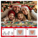 FACTORY SEALED - Jigsaw Puzzle Advent Calendar 2025,1600 Piece Transparent Plastic with Stained Glass Nativity Theme,24 Day Christmas Countdown,No Missing Piece Ever Gift for Kids Adults,28.2 * 18 inc