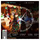 APPEARS NEW - XURISEN Christmas Lights, 236FT 600 LED Color Changing String Fairy Light Waterproof Plug-in Tree Lighting with 11 Modes for Outside Party Xmas Weddings Decor