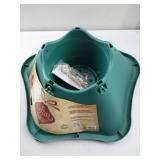 APPEARS NEW - 506-ST Christmas Tree Stand  Green Plastic  6-Ft. - Quantity 1
