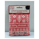 FACTORY SEALED - Holiday Style Red Berries Scented Sachet 2-Pack