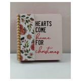 APPEARS NEW - Hearts Come Home Christmas Wall Sign with Wooden Beads