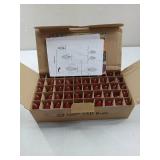 APPEARS NEW - Brightown C7 LED Replacement Bulbs, 50 Pack C9 Christmas Light Bulbs Red, Shatterproof LED Bulbs for Christmas String Light, E17 Intermediate Base, Commercial Grade Shatterproof Bulb