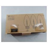 APPEARS NEW - Brightown C7 LED Replacement Bulbs, 50 Pack C9 Christmas Light Bulbs Red, Shatterproof LED Bulbs for Christmas String Light, E17 Intermediate Base, Commercial Grade Shatterproof Bulb