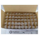 APPEARS NEW - 50 Pack C7 Led Replacement Christmas Light Bulb, C7 Shatterproof Led Bulbs for Christmas String Lights, E12 Candelabra Base, Commercial Grade Dimmable Holiday Bulbs, Warm White