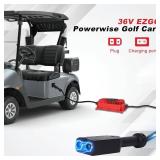 CRAFTSMAN GOLF 36 Volt Golf Cart Battery Charger for EZGO 20 Amp Golf Cart Onboard Charger with D-Shape Plug and Rapid Charge Cable