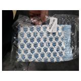 CPC Apatite Blue 100% Cotton Block Print Ruffle Sham Cover 14x36 inch, Handmade Boho Floral Pillowcase, Farmhouse Cottagecore Bedding, Soft Decorative Cushion Cover for Bedroom Decor