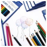 Color Swell Colored Pencil Pack 12 Count Assorted Vibrant Pre-Sharpened Colors Perfect for Kids, Teachers, Classrooms, and All Ages