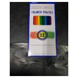 Color Swell Colored Pencil Pack 12 Count Assorted Vibrant Pre-Sharpened Colors Perfect for Kids, Teachers, Classrooms, and All Ages