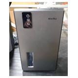 NineSky Dehumidifiers for Home, 95 OZ Water Tank, (1000 sq.ft) Dehumidifiers for Bathroom Bedroom Basement with Auto Shut Off,7 Colors LED Light(Gray)