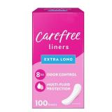 Carefree Panty Liners for Women, Extra Long, Unwrapped, Unscented, 100ct | Pantiliners, Carefree, Daily for Women, Light Periods and Leaks, 8-Hour Odor Control|100ct (Packaging May Vary)