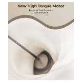 SIMPLETaste Milk Frother Handheld Battery Operated Electric Foam Maker, White Drink Mixer with Stainless Steel Whisk for Cappuccino, Bulletproof Coffee, Latte