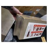 Poils bebe L Shape Cat Scratcher, 26.8 Inch Cat Scratchers for Indoor Cats, Protecting Furniture Cat Scratch Pad, Cardboard Cat Scratching with Ball Toy, Catnip, Large