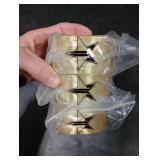 25 Yards by 1.5in Gold Ribbon 3pk