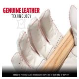 Franklin Sports Adult MLB Shok-Sorb X Batting Gloves, Adult Large, Pair, White/Chrome