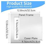 TBWHL Silver Cover Plate 9.76 x 9.76 Inch Self-Adhesion Access Panel Heavy-Duty ABS Plastic & Easy to Install, Wall Hole Cover for Drywall/Ceiling Plumbing/Electrical Cables/Wiring