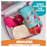 Bentology Insulated Lunch Bag for Kids & Adults- Reusable Thermal Sleeve w Clip on Handle- Easy to Clean Water-Resistant Lunchbox Tote- Mini Cooler Bag for Work School, Picnic, Daycare- Back to School