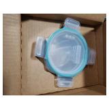 Snapware Total Solution (Pack of 2) Plastic Food Storage Containers Set, Leakproof & Airtight Locking Lids Round Tupperware, Non-Toxic BPA-Free Lids, Microwave Dishwasher Freezer Safe