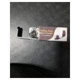 Sliding Barn Door Floor Guide, Adjustable Rollers Barn Door Hardware, Flush Flat Bottom Design, Rounded Edge Design, Quiet Bearings, 2PCS